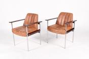 Superb Set Of Newly Restored Midcentury Norwegian Armchairs By Dokka Møbler image