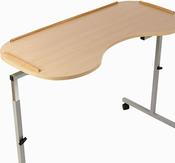 Adjustable Curved Overbed/Chair Table image