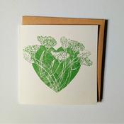 Wild Flower Heart Green image