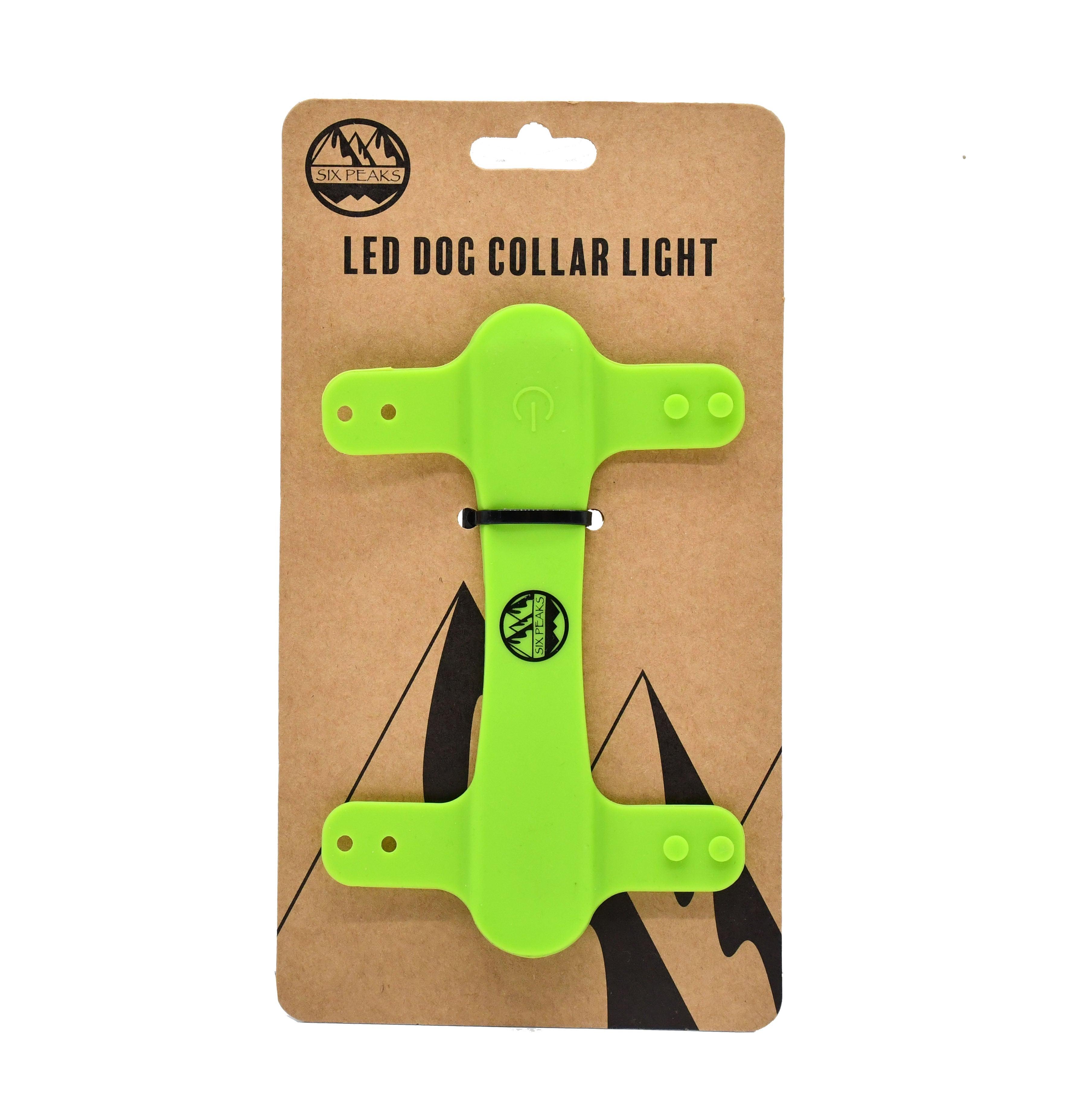 Six Peaks LED Dog Collar Light - Green