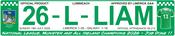 Official Limerick GAA 2026 Number Plate