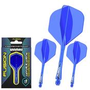 Winmau Fusion Integrated Flight &amp; Shaft Blue