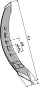 Twisted stubble point - right model - AgriParts