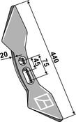 Double heart point 45-75 - AgriParts