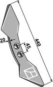 Double heart point 45 - AgriParts