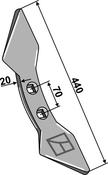 Double heart point 70 - AgriParts