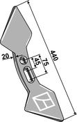 Double heart point 45-75 - AgriParts