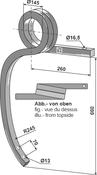 Double coil spring, right - AgriParts
