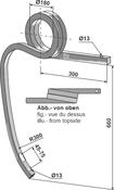 Double coil spring, right - AgriParts