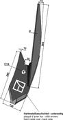 Lateral cultivator point - right - AgriParts image