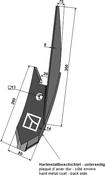 Lateral cultivator point - right - AgriParts image