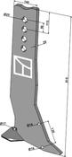 Subsoiling shank Solo Pro-Lift - AgriParts