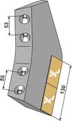 Share - Hard metal - right - AgriParts
