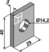 Spacer plate Ø14,2 - AgriParts
