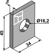 Spacer plate Ø16,2 - AgriParts