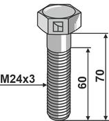 Bolt M24x3 - 8.8 - AgriParts