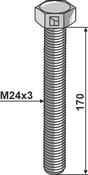 Bolt M24x3 - 8.8 - AgriParts image