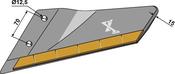 Replacement wing - Hard metal - left - AgriParts