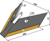 Hi Lift wing - Hard metal - AgriParts image