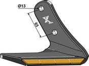 Replacement wing Hard metal - right - AgriParts