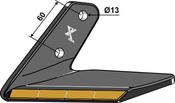 Replacement wing Hard metal - left - AgriParts