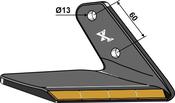 Replacement wing Hard metal - right - AgriParts