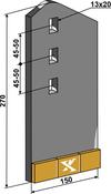 Wearing part right - Hard metal - AgriParts