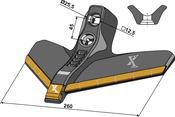 Sweep 260mm - Hard metal - AgriParts