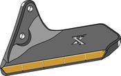 Replacement wing - Hard metal - left - AgriParts