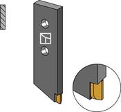 Bolt-on tine - Hard metal - AgriParts
