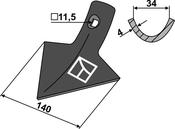 Sweep 140mm - AgriParts