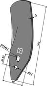 Guideboard - left - AgriParts