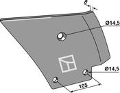 Counter-tine, right model - AgriParts