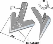 Sweep 200mm - Duraface - AgriParts