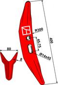 Cultivator share Melone 400mm - AgriParts