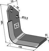 Side share - left model - AgriParts