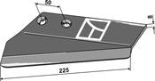 Replacement wing for stubble share, left - AgriParts