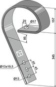 Brake tine - AgriParts