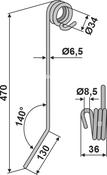Following tine - AgriParts