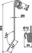 Following tine - AgriParts