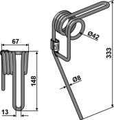 Following tine - AgriParts