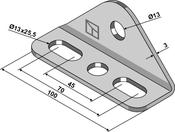 Bracket for torsion spring - AgriParts