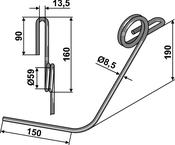 Following tine - AgriParts