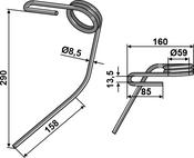 Following tine - AgriParts