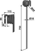 Following tine, right model - AgriParts