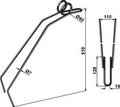Following tine - AgriParts