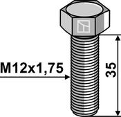 Hexagon bolt M10x1,5x35 without nut - AgriParts image
