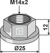 Collar nut - M14x2 - AgriParts