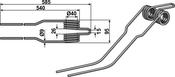 Hay rake tine - AgriParts