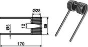 Pick-up tine - AgriParts